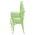 KONDELA Stohovateľná stolička, zelená, SAVITA