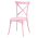 KONDELA Stohovateľná stolička, ružová, SAVITA