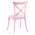 KONDELA Stohovateľná stolička, ružová, SAVITA