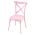 KONDELA Stohovateľná stolička, ružová, SAVITA