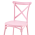 KONDELA Stohovateľná stolička, ružová, SAVITA