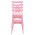 KONDELA Stohovateľná stolička, ružová, SAVITA