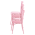 KONDELA Stohovateľná stolička, ružová, SAVITA