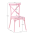KONDELA Stohovateľná stolička, ružová, SAVITA