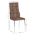 KONDELA Stolička, tmavohnedá látka/kov, ADORA 2 NEW
