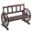 KONDELA Záhradná lavička, hnedá, SABA TYP 1