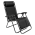 KONDELA Záhradné polohovacie kreslo, čierna, GERALD NEW
