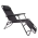 KONDELA Záhradné polohovacie kreslo, čierna, REGED