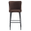 KONDELA Barová stolička, hnedá/čierna, CEZARIA