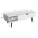 KONDELA Konferenčný stolík, biela, ARALYN