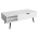 KONDELA Konferenčný stolík, biela, ARALYN