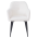 KONDELA Jedálenské kreslo, biela/čierna, SENER