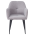 KONDELA Jedálenské kreslo, sivá/čierna, SENER