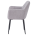 KONDELA Jedálenské kreslo, sivá/čierna, SENER