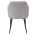 KONDELA Jedálenské kreslo, sivá/čierna, SENER