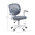 KONDELA Otočná stolička, sivá/biela, TRIXI TYP 2