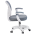 KONDELA Otočná stolička, sivá/biela, TRIXI TYP 2