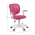 KONDELA Otočná stolička, malinová/biela, TRIXI TYP 2