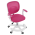 KONDELA Otočná stolička, malinová/biela, TRIXI TYP 2
