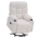 KONDELA Masážne polohovacie kreslo, biela, HUDSON