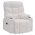 KONDELA Masážne polohovacie kreslo, biela, HUDSON