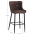 KONDELA Barová stolička, hnedá/čierna, CEZARIA