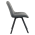 KONDELA Jedálenská stolička, tmavosivá Velvet látka/čierna, SAMIRA