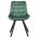 KONDELA Jedálenská stolička, tmavozelená Velvet látka/čierna, SAMIRA