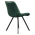 KONDELA Jedálenská stolička, tmavozelená Velvet látka/čierna, SAMIRA
