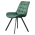 KONDELA Jedálenská stolička, tmavozelená Velvet látka/čierna, SAMIRA