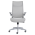 KONDELA Kancelárske kreslo, sivá, SETON