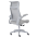 KONDELA Kancelárske kreslo, sivá, SETON