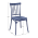 KONDELA Stohovateľná stolička, modrá, SAZEN
