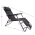 KONDELA Záhradné polohovacie kreslo, čierna, REGED