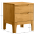 KONDELA Nočný stolík, masívne drevo, prírodná, FERB