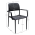 KONDELA Stohovateľná stolička, čierna, DENTON NEW