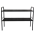 KONDELA Nastaviteľný regál, čierna, SOMER