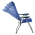 KONDELA Záhradné polohovacie kreslo, modrá/sivá, AVELAR