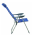 KONDELA Záhradné polohovacie kreslo, modrá/sivá, AVELAR
