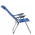 KONDELA Záhradné polohovacie kreslo, modrá/sivá, AVELAR