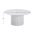 KONDELA Konferenčný stolík, biely mramor/MDF, priemer 80 cm, MAHIR TYP 1