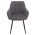 KONDELA Dizajnové kreslo, sivá/čierna, MARKEN