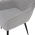 KONDELA Dizajnové kreslo, svetlosivá/čierna, OSKOR