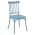 KONDELA Stohovateľná stolička, modrá, SAZEN