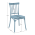 KONDELA Stohovateľná stolička, modrá, SAZEN