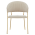 KONDELA Dizajnové jedálenské kreslo, béžová Velvet látka/gold chróm zlatý, DASMIN NEW TYP 1