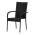 AUTRONIC AZC-S2113 BK Židle zahradní, černý umělý ratan, kov, stohovatelná.