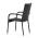 AUTRONIC AZC-S2113 BK Židle zahradní, černý umělý ratan, kov, stohovatelná.