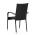 AUTRONIC AZC-S2113 BK Židle zahradní, černý umělý ratan, kov, stohovatelná.