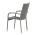 AUTRONIC AZC-S2114 GREY Židle zahradní, šedý umělý ratan, kov, stohovatelná.